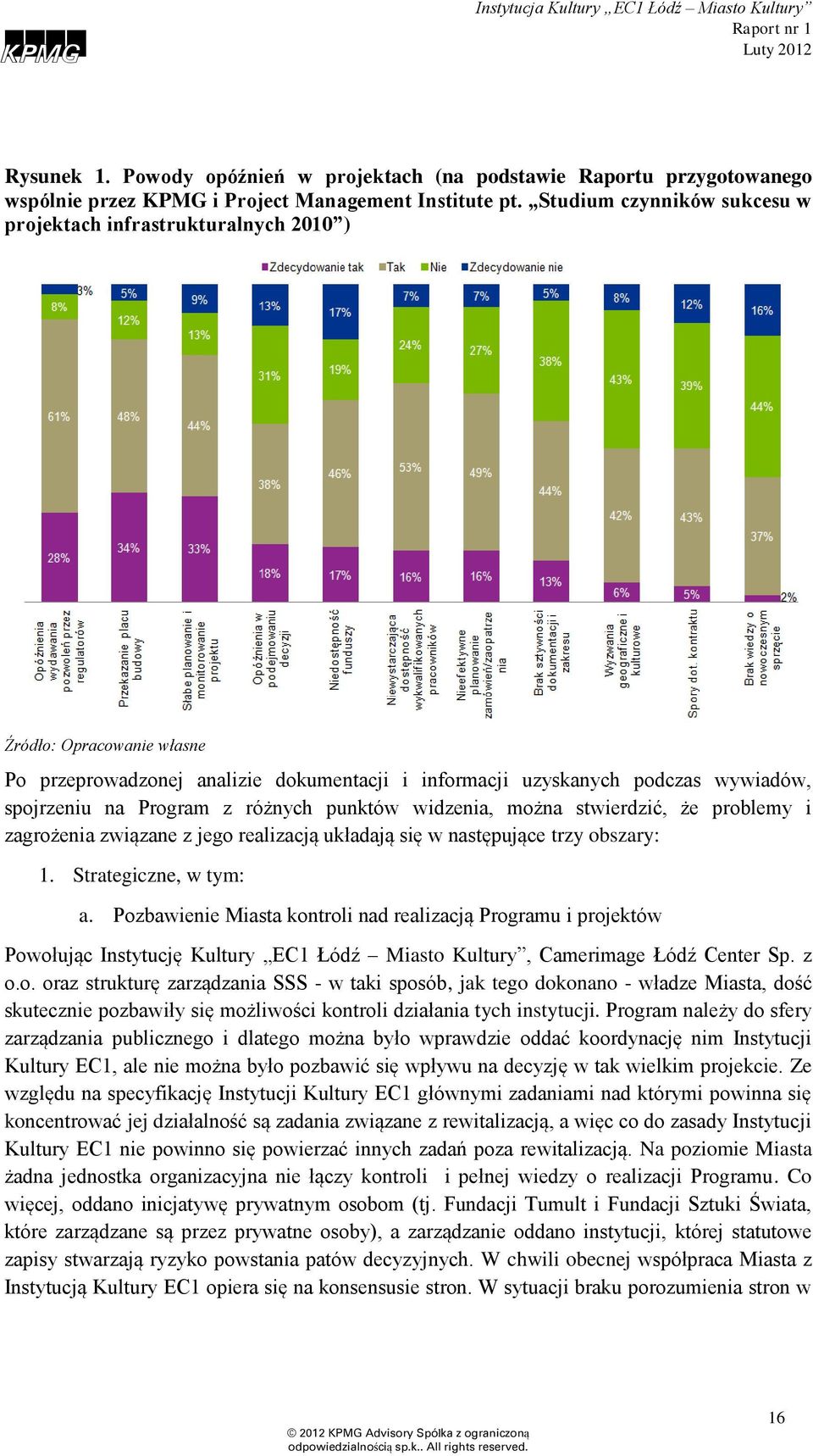 różnych punktów widzenia, można stwierdzić, że problemy i zagrożenia związane z jego realizacją układają się w następujące trzy obszary: 1. Strategiczne, w tym: a.