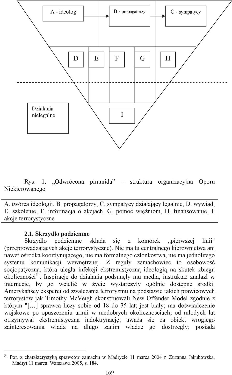 Skrzydło podziemne Skrzydło podziemne składa si z komórek pierwszej linii" (przeprowadzajcych akcje terrorystyczne).