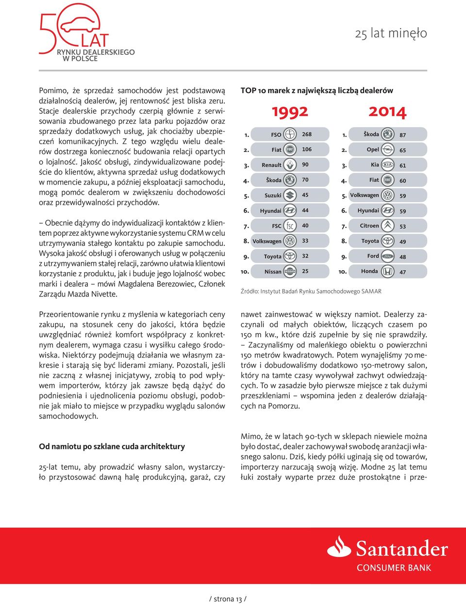 Z tego względu wielu dealerów dostrzega konieczność budowania relacji opartych o lojalność.