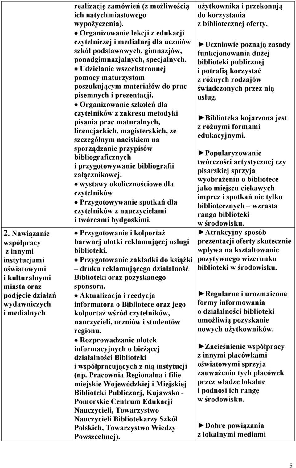 Udzielanie wszechstronnej pomocy maturzystom poszukującym materiałów do prac pisemnych i prezentacji.