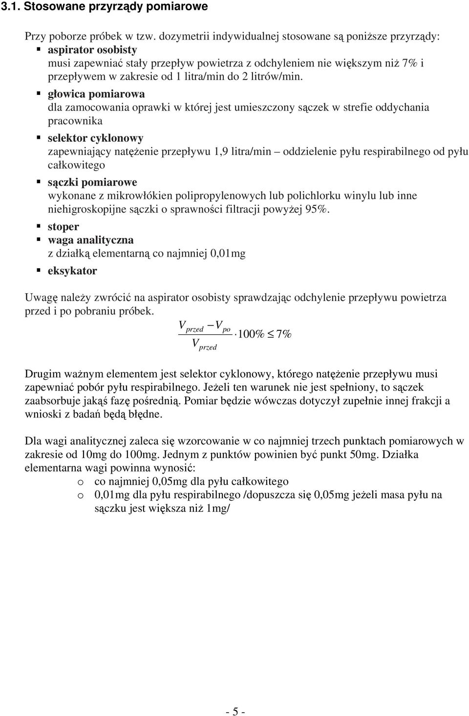 litrów/min.