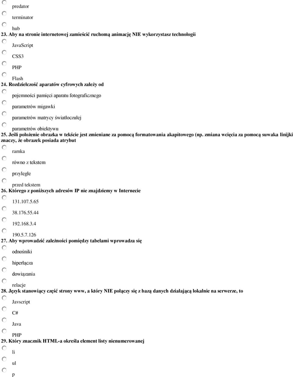 Jeśli położenie obrazka w tekście jest zmieniane za pomocą formatowania akapitowego (np.