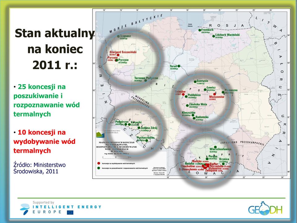 rozpoznawanie wód termalnych 10 koncesji