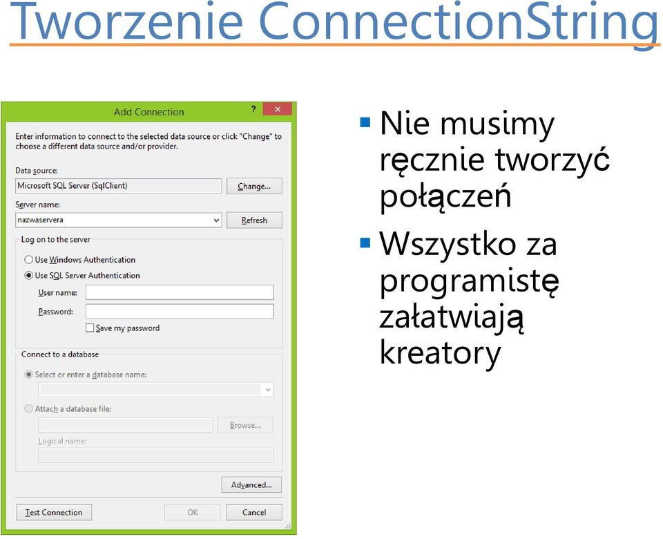 połączeń Wszystko za