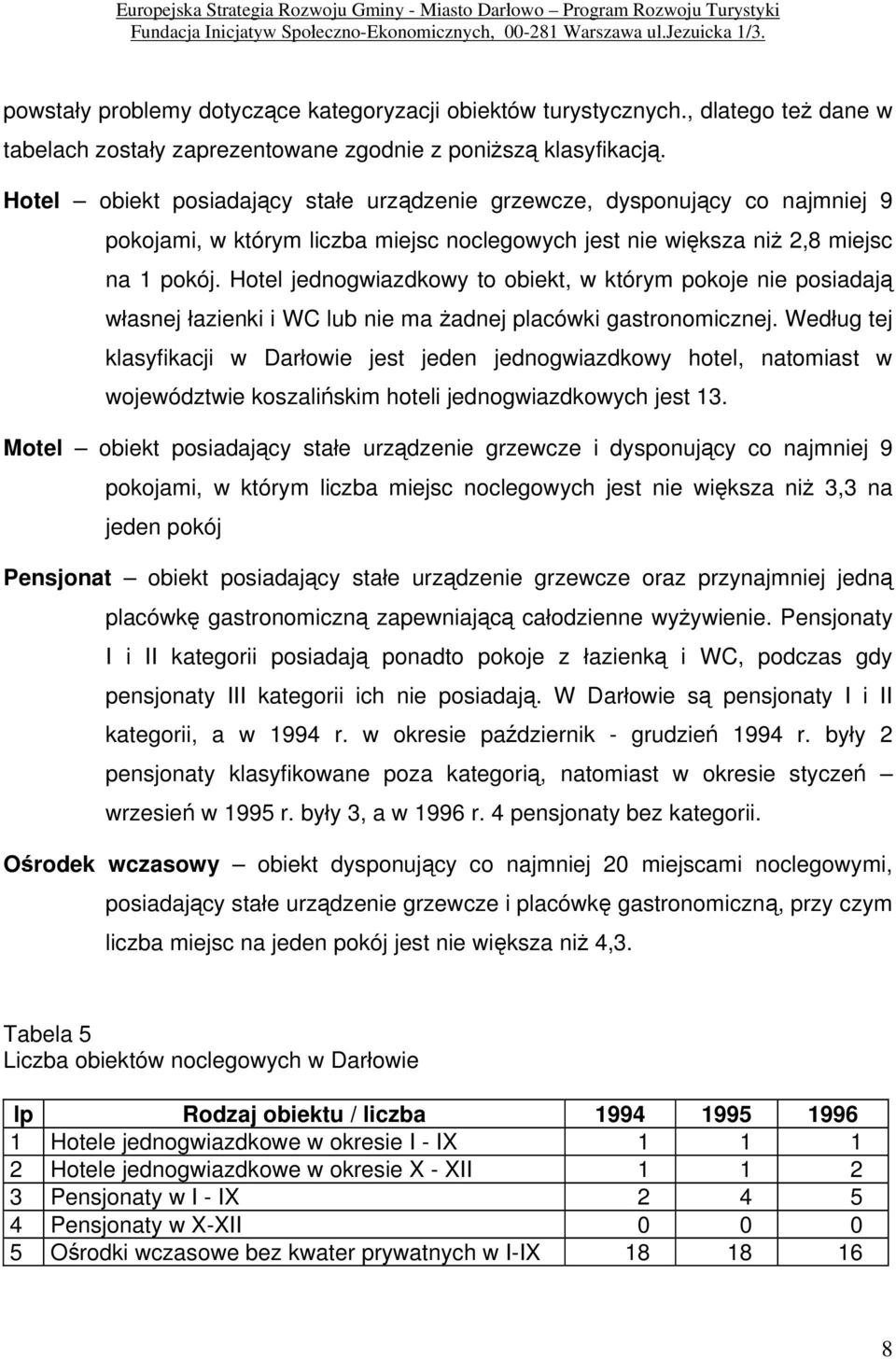 Hotel obiekt posiadający stałe urządzenie grzewcze, dysponujący co najmniej 9 pokojami, w którym liczba miejsc noclegowych jest nie większa niż 2,8 miejsc na 1 pokój.