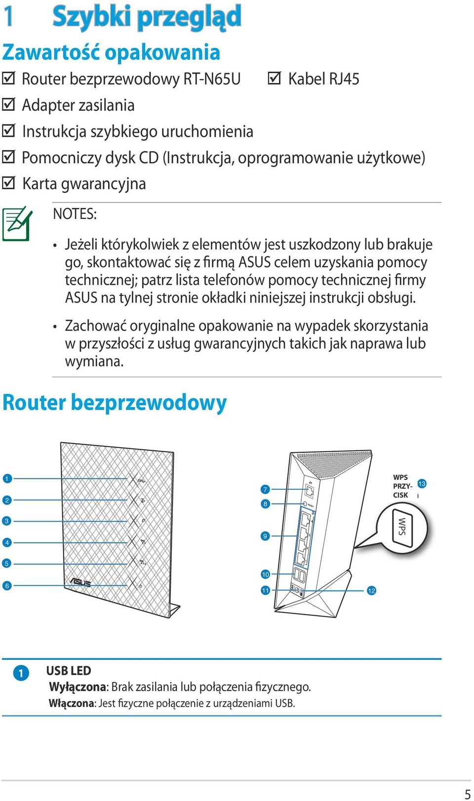 Zachować oryginalne opakowanie na wypadek skorzystania w przyszłości z usług gwarancyjnych takich jak naprawa lub wymiana.