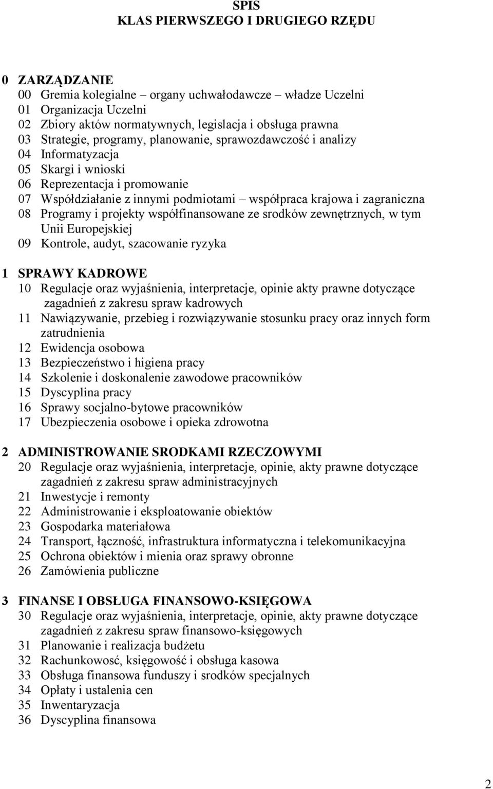 08 Programy i projekty współfinansowane ze srodków zewnętrznych, w tym Unii Europejskiej 09 Kontrole, audyt, szacowanie ryzyka 1 SPRWY KDROWE 10 Regulacje oraz wyjaśnienia, interpretacje, opinie akty