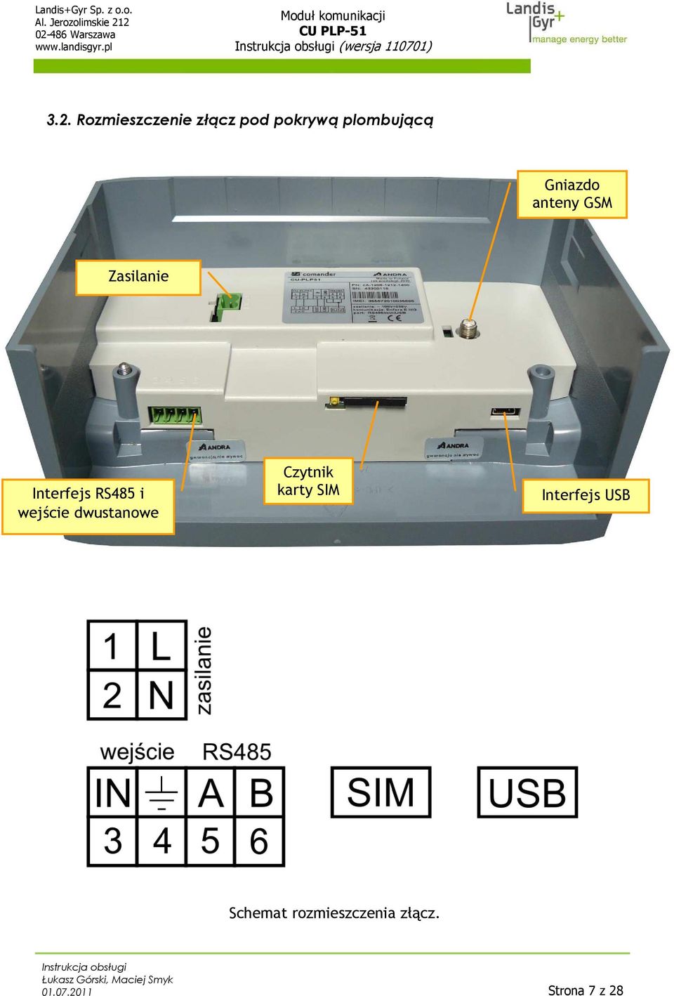 wejście dwustanowe Czytnik karty SIM Interfejs USB