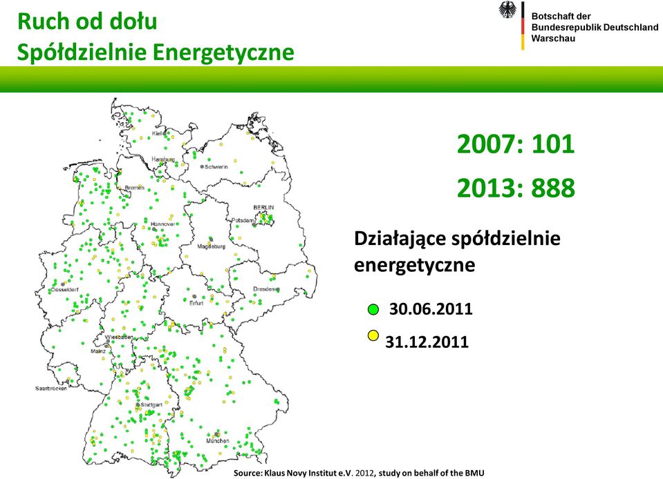 2011 2007: 101 2013: 888 Działające