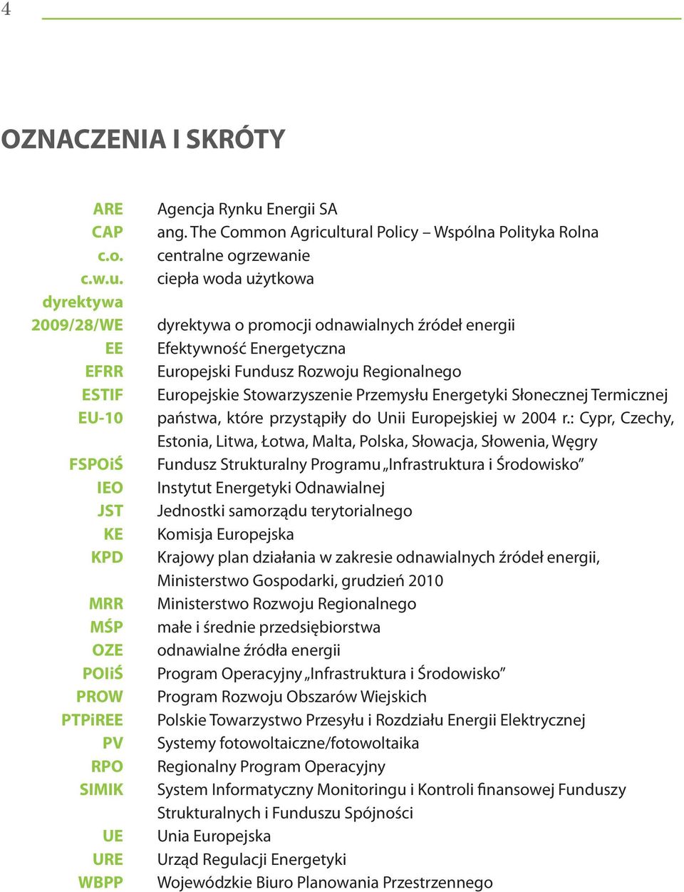 Regionalnego Europejskie Stowarzyszenie Przemysłu Energetyki Słonecznej Termicznej państwa, które przystąpiły do Unii Europejskiej w 2004 r.