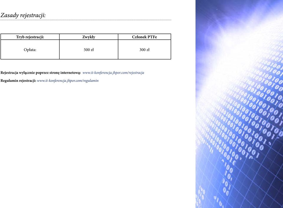 stronę internetową: www.ii-konferencja.jhpor.