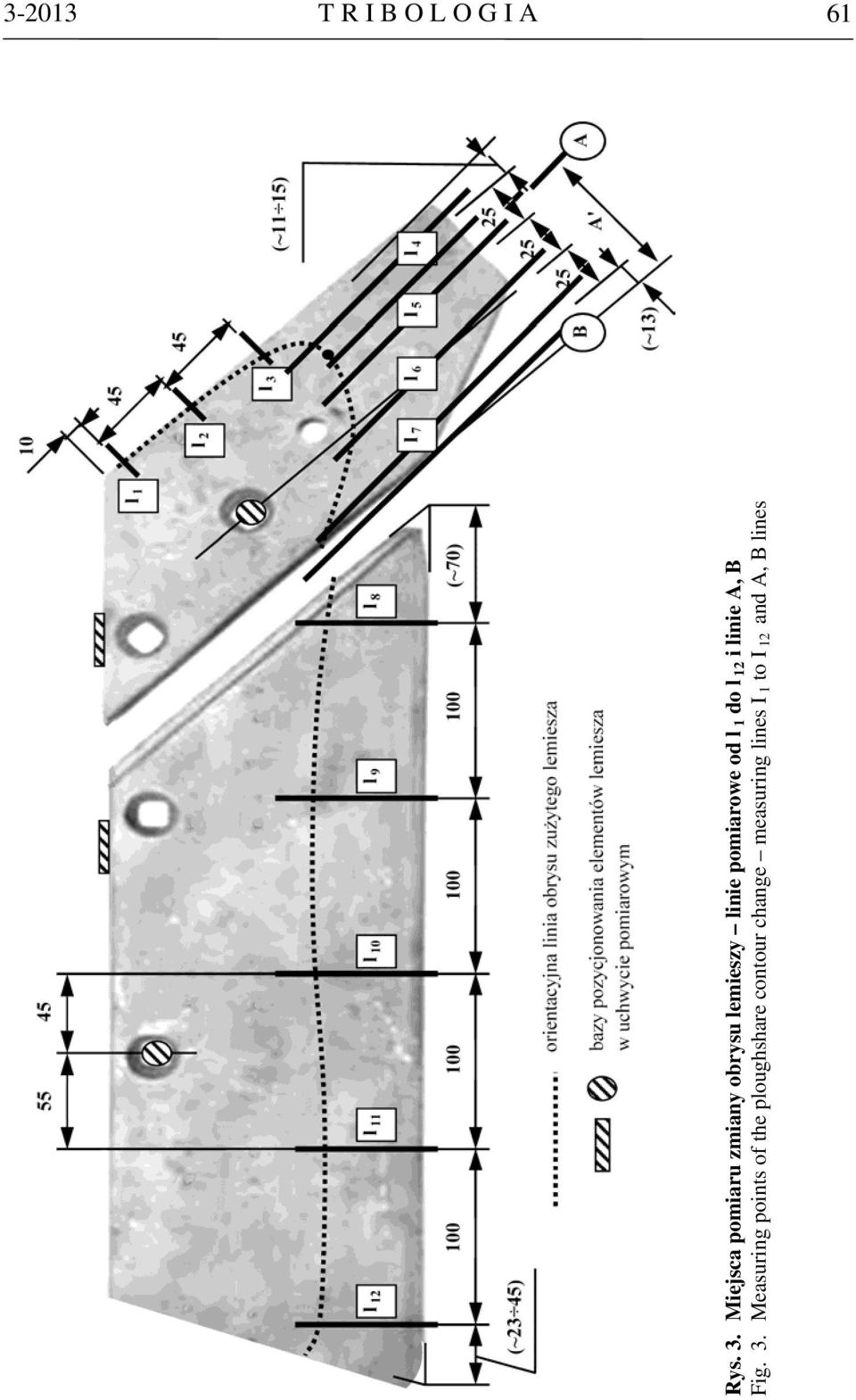 od l 1 do l 12 i linie A, B Fig. 3.