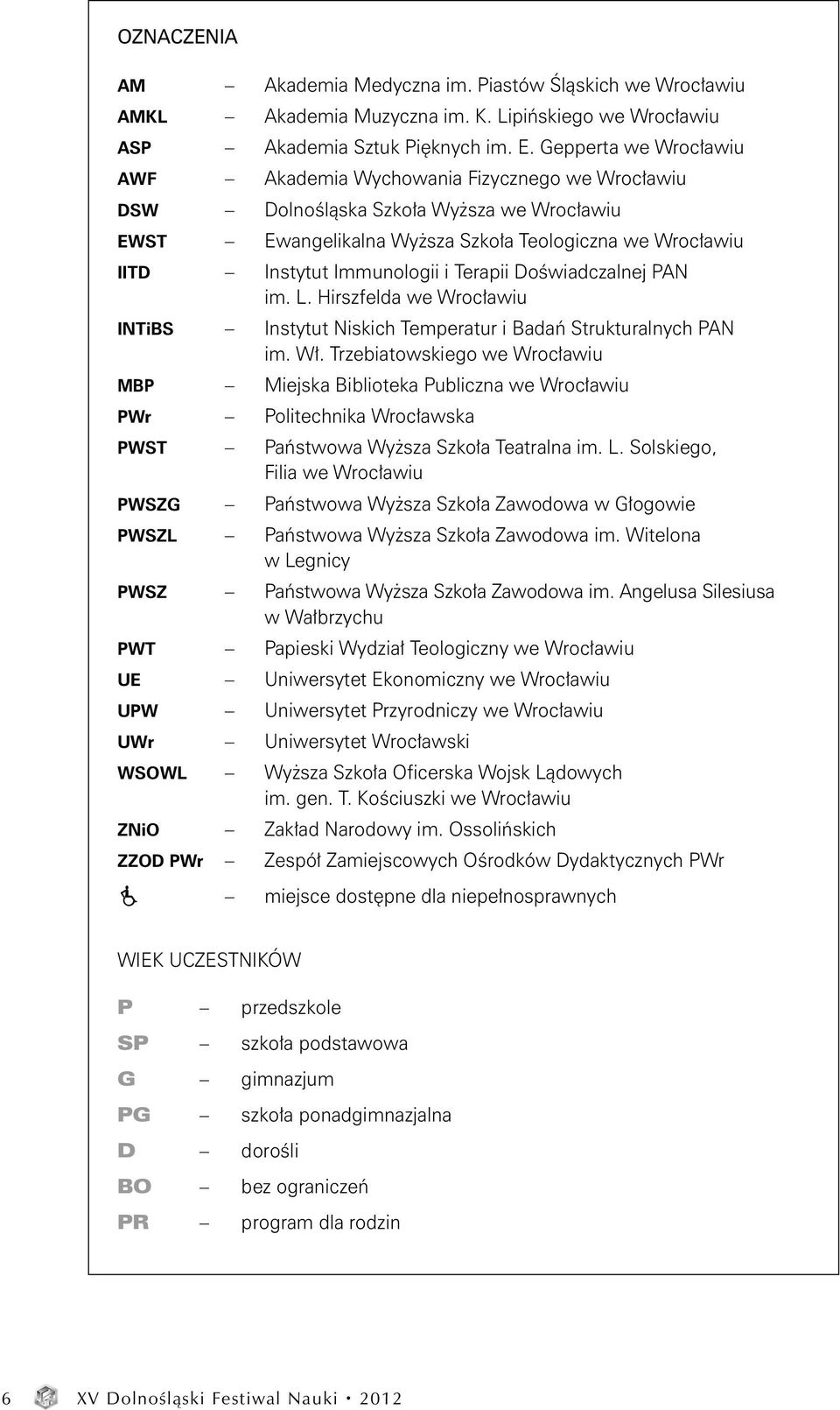 Terapii Doświadczalnej PAN im. L. Hirszfelda we Wrocławiu INTiBS Instytut Niskich Temperatur i Badań Strukturalnych PAN im. Wł.