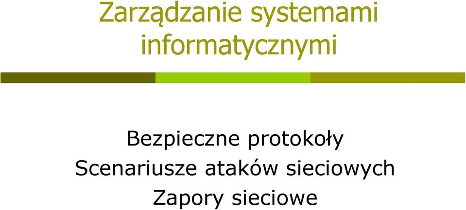 Bezpieczne protokoły