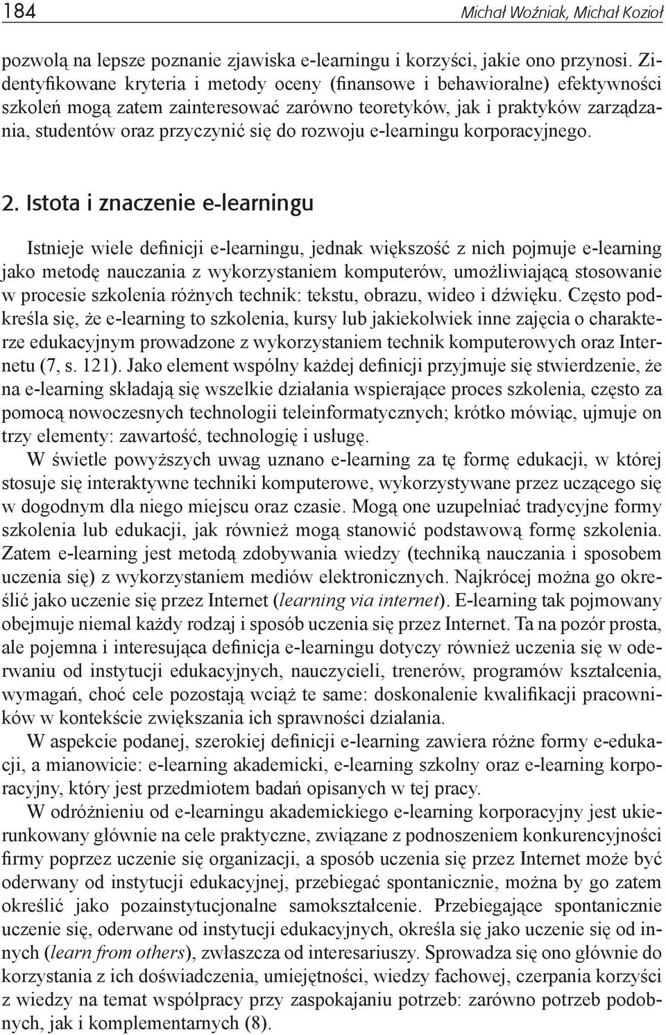 rozwoju e-learningu korporacyjnego. 2.