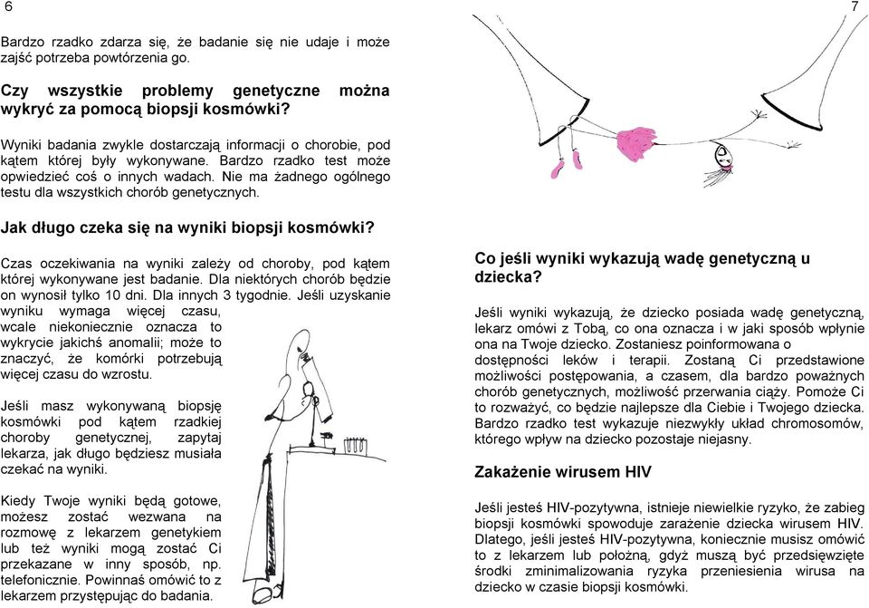 Nie ma żadnego ogólnego testu dla wszystkich chorób genetycznych. Jak długo czeka się na wyniki biopsji kosmówki?