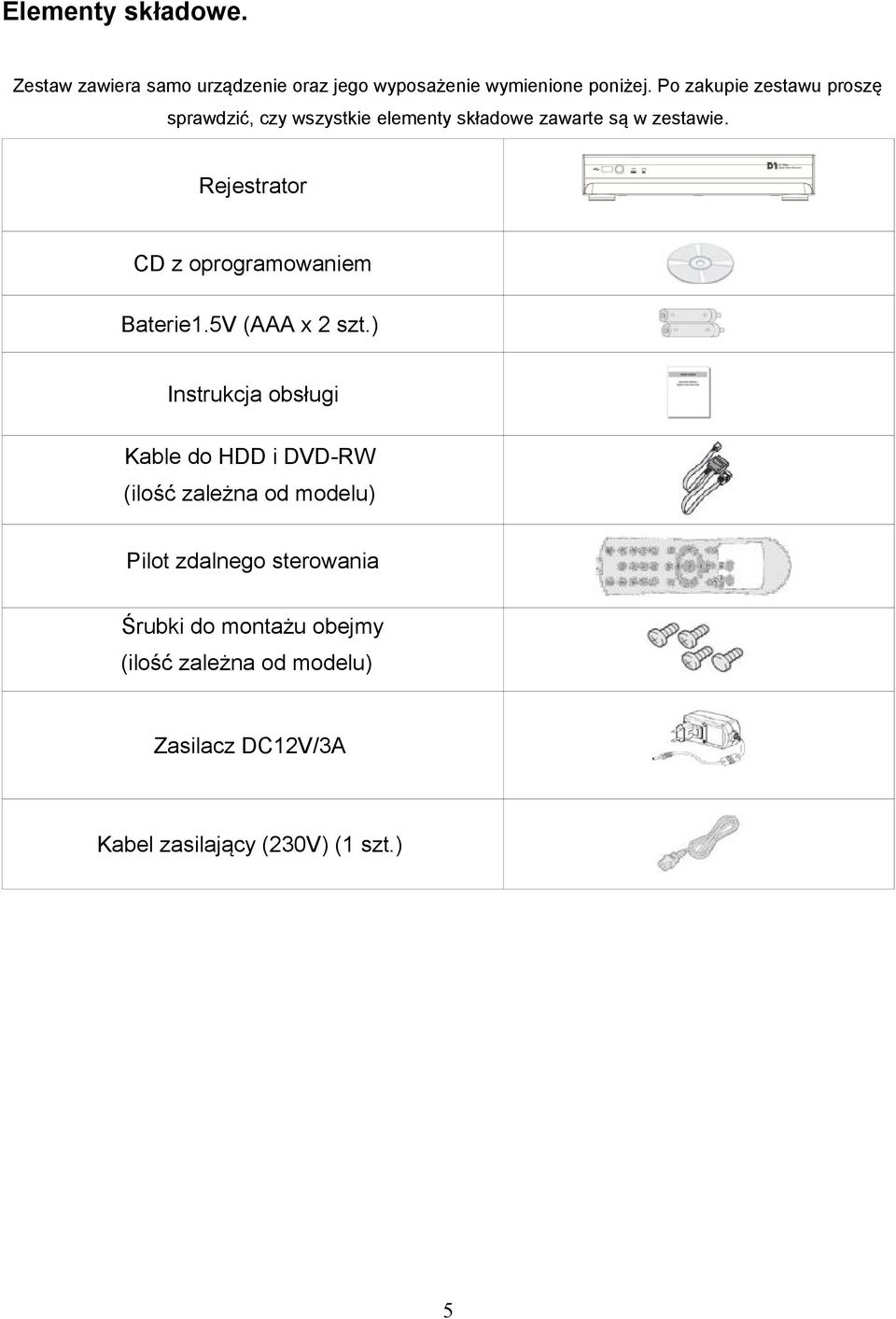 Rejestrator CD z oprogramowaniem Baterie1.5V (AAA x 2 szt.