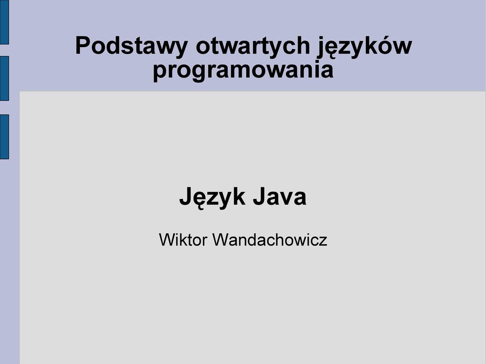 programowania