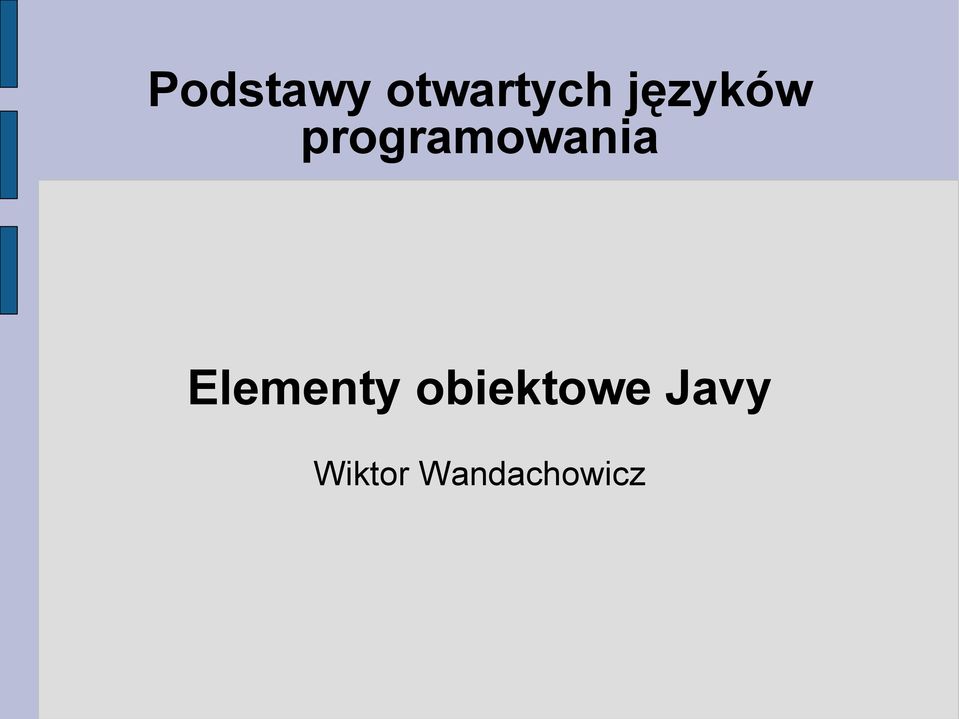 programowania