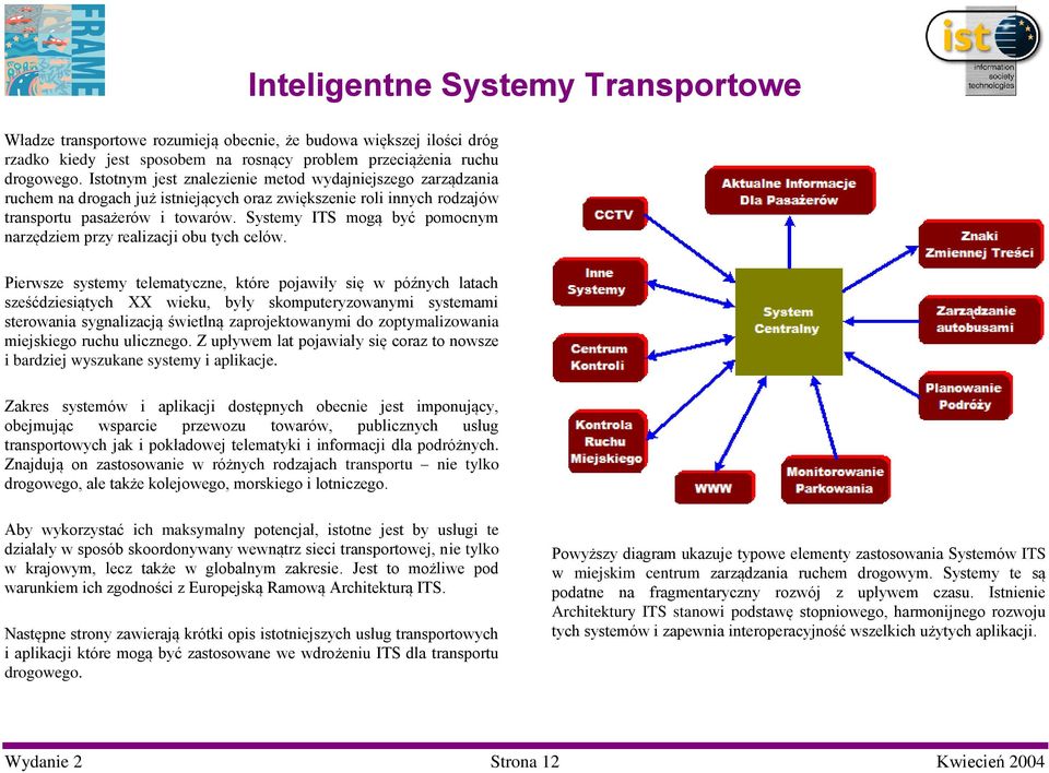 Systemy ITS mogą być pomocnym narzędziem przy realizacji obu tych celów.