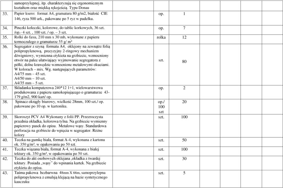 Rolki do faxu, 210 mm x 30 mb, wykonane z papieru termoczułego o gramaturze 55 g/ m² 36.