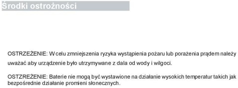 dala od wody i wilgoci.