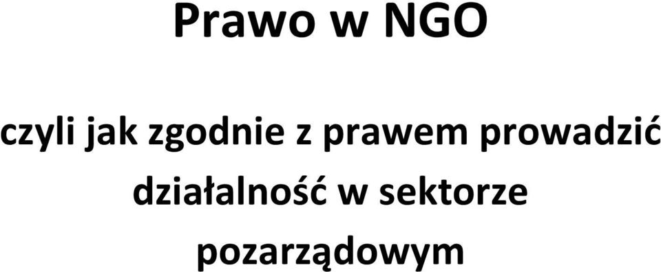 prowadzić