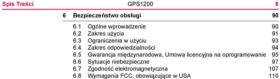 5 Gwarancja międzynarodowa, Umowa licencyjna na oprogramowanie 95 6.