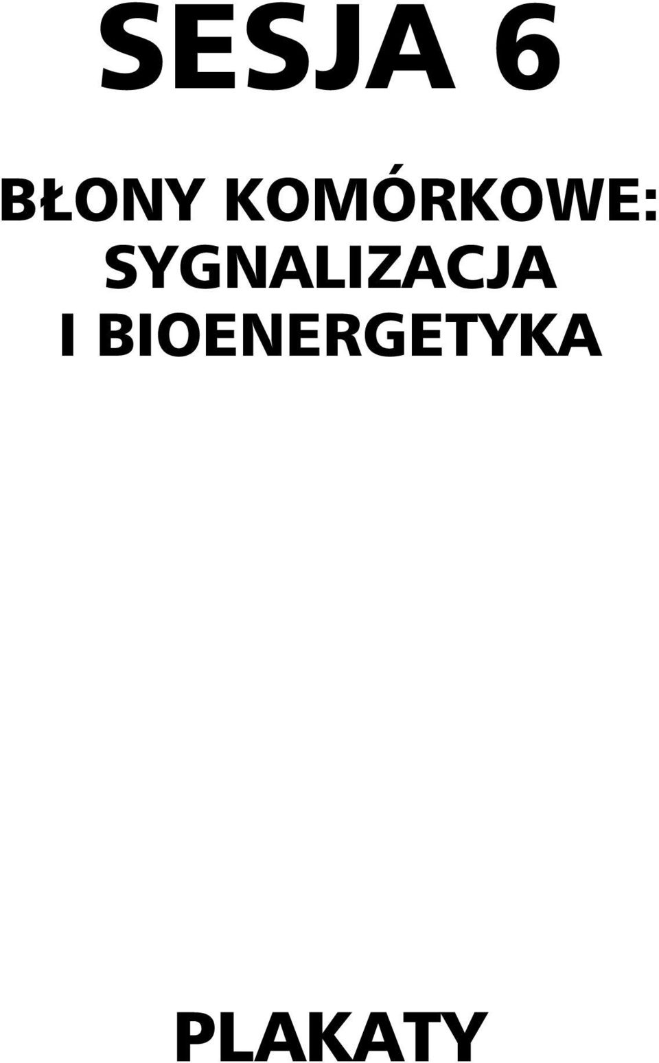 SYGNALIZACJA I