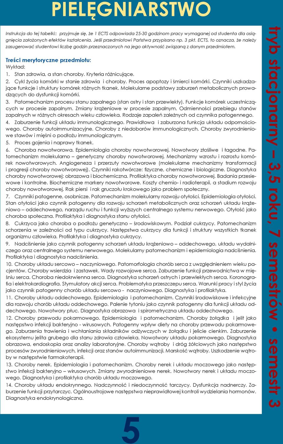 Stan zdrowia, a stan choroby. Kryteria różnicujące. 2. Cykl życia komórki w stanie zdrowia i choroby. Proces apoptozy i śmierci komórki.