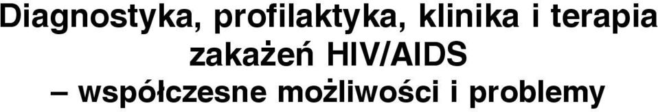 terapia zakażeń