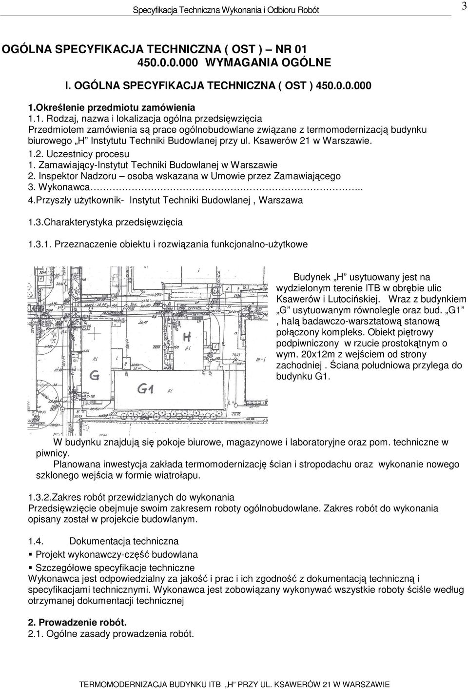 Określenie przedmiotu zamówienia 1.