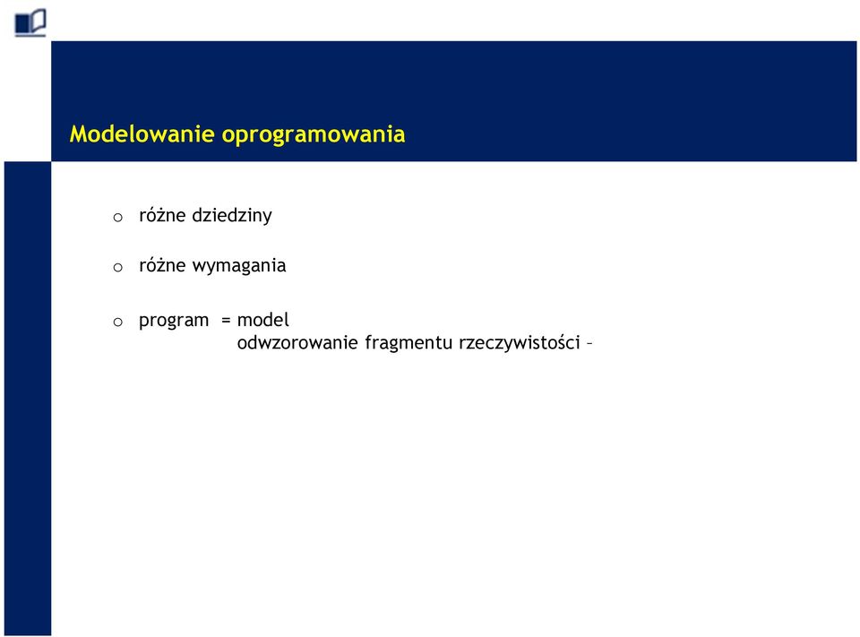 wymagania o program = model