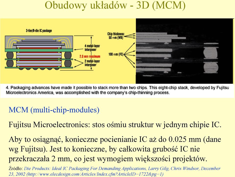 Jest to konieczne, by całkowita grubość IC nie przekraczała 2 mm, co jest wymogiem większości projektów.