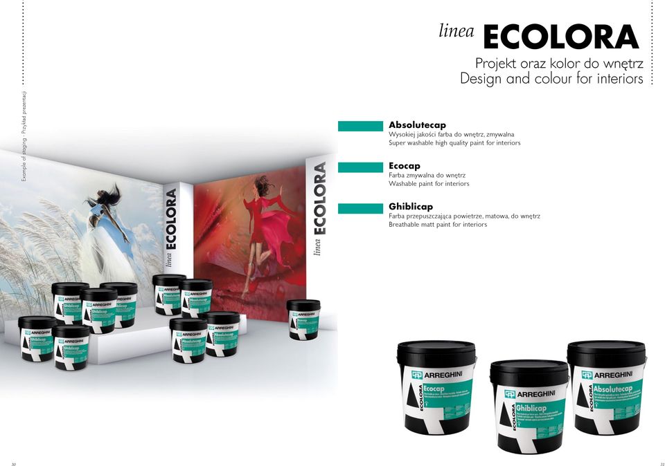 high quality paint for interiors Ecocap Farba zmywalna do wnętrz Washable paint for interiors