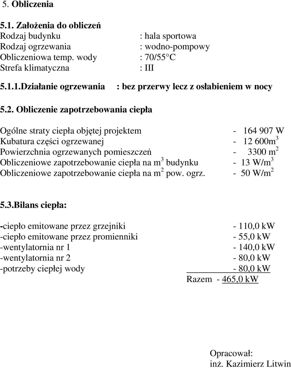 zapotrzebowanie ciepła na m 3 