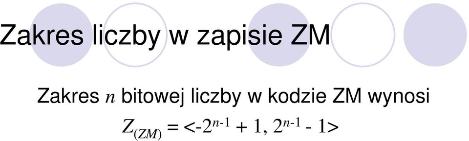 liczby w kodzie ZM