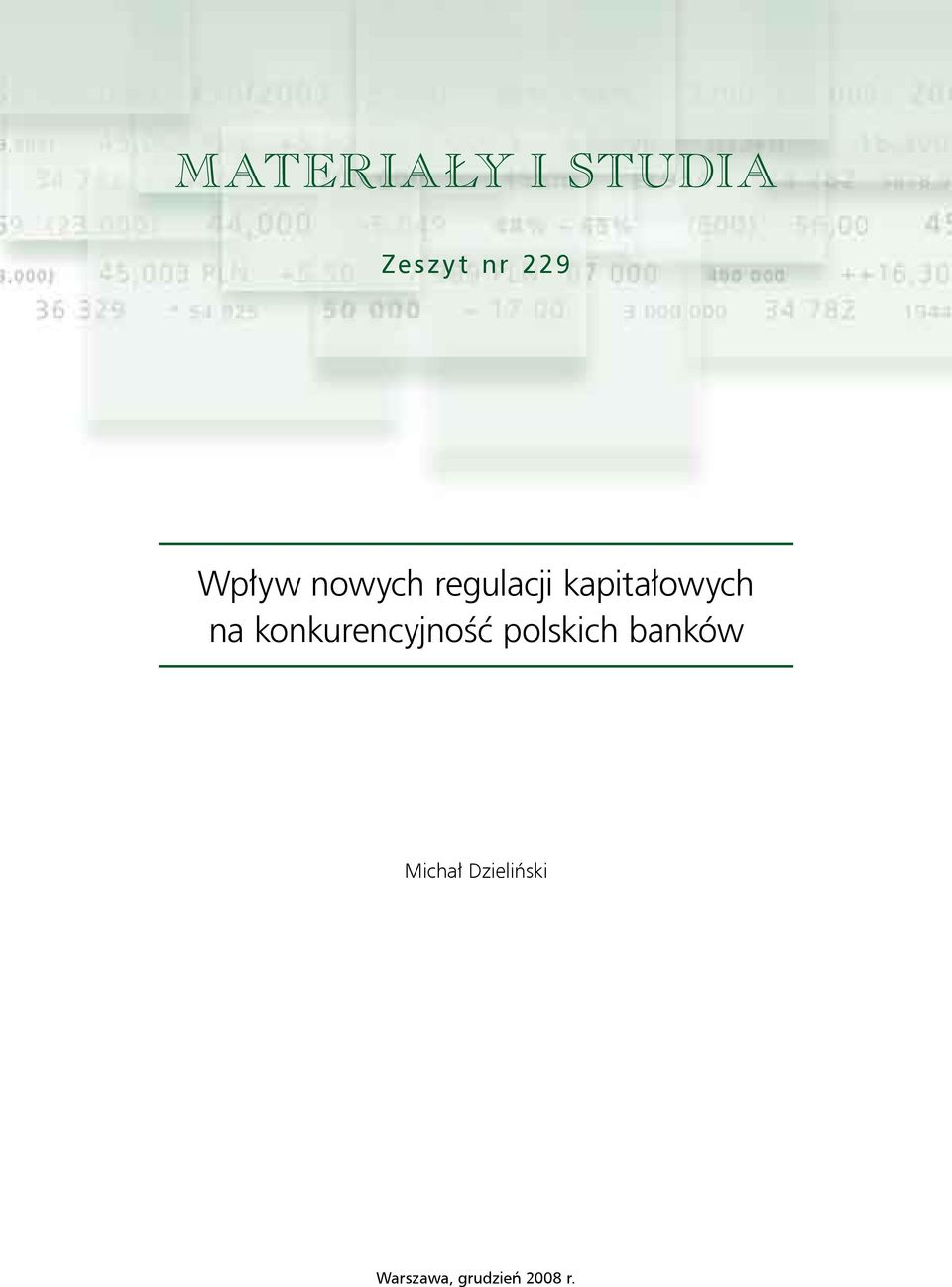 na konkurencyjność polskich banków