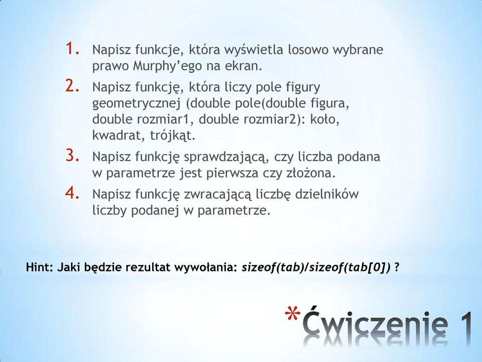 rozmiar2): koło, kwadrat, trójkąt. 3.