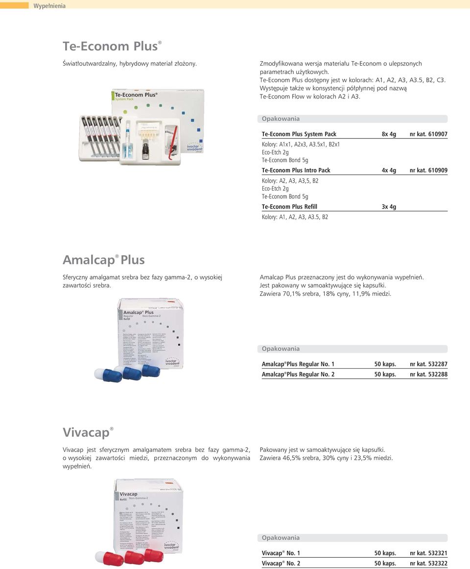 610907 Kolory: A1x1, A2x3, A3.5x1, B2x1 Eco-Etch 2g Te-Econom Bond 5g Te-Econom Plus Intro Pack 4x 4g nr kat.