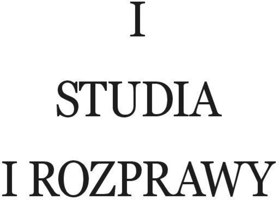 ROZPRAWY