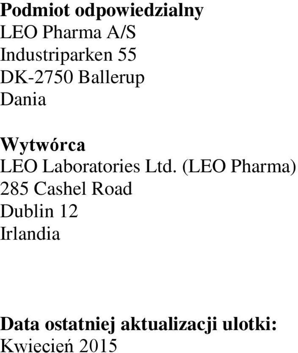 LEO Laboratories Ltd.