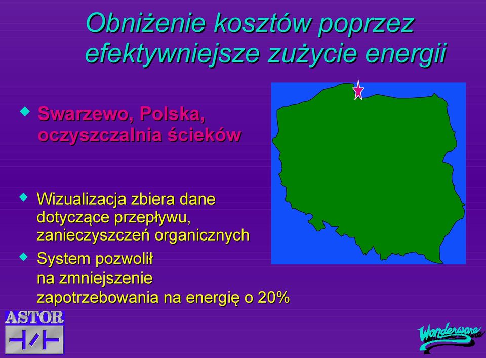 zbiera dane dotyczące przepływu, zanieczyszczeń