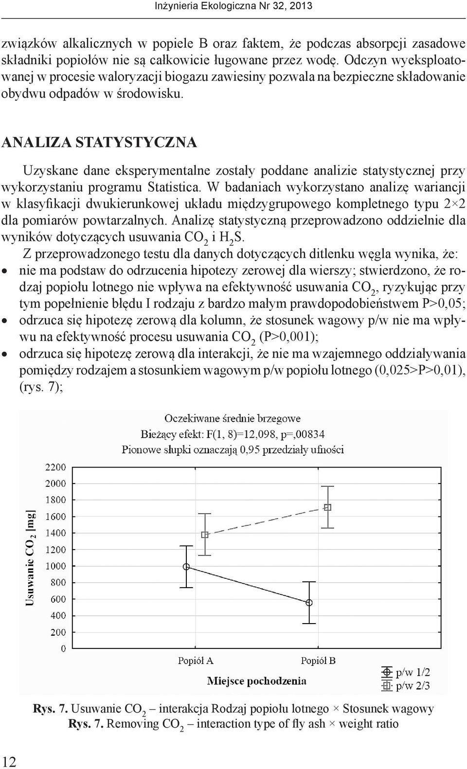 ANALIZA STATYSTYCZNA Uzyskane dane eksperymentalne zostały poddane analizie statystycznej przy wykorzystaniu programu Statistica.