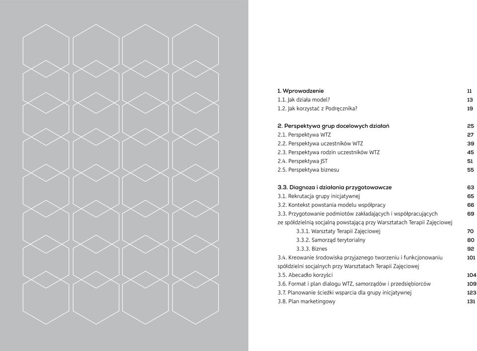 3.1. Warsztaty Terapii Zajęciowej 3.3.2. Samorząd terytorialny 3.3.3. Biznes 3.4.