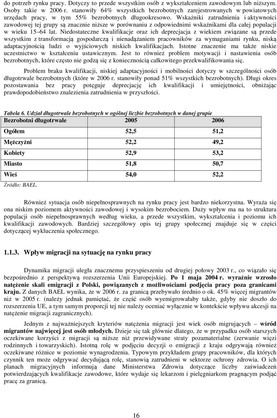 Wskaźniki zatrudnienia i aktywności zawodowej tej grupy są znacznie niższe w porównaniu z odpowiednimi wskaźnikami dla całej populacji w wieku 15 64 lat.