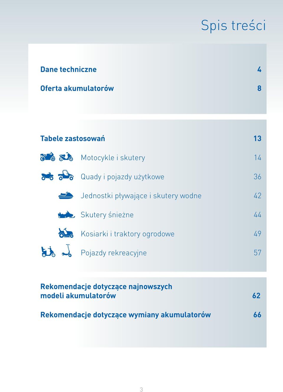 śnieżne 44 Kosiarki i traktory ogrodowe 49 Pojazdy rekreacyjne 57 Rekomendacje