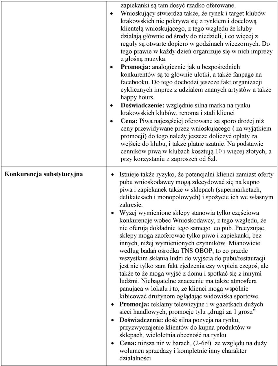 więcej z reguły są otwarte dopiero w godzinach wieczornych. Do tego prawie w każdy dzień organizuje się w nich imprezy z głośną muzyką.