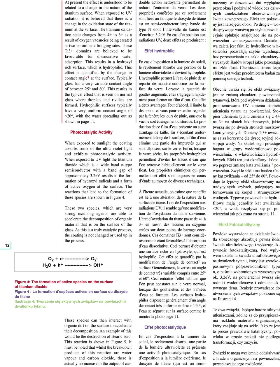 The titanium oxidation state changes from 4+ to 3+ as a result of oxygen vacancies being created at two co-ordinate bridging sites.