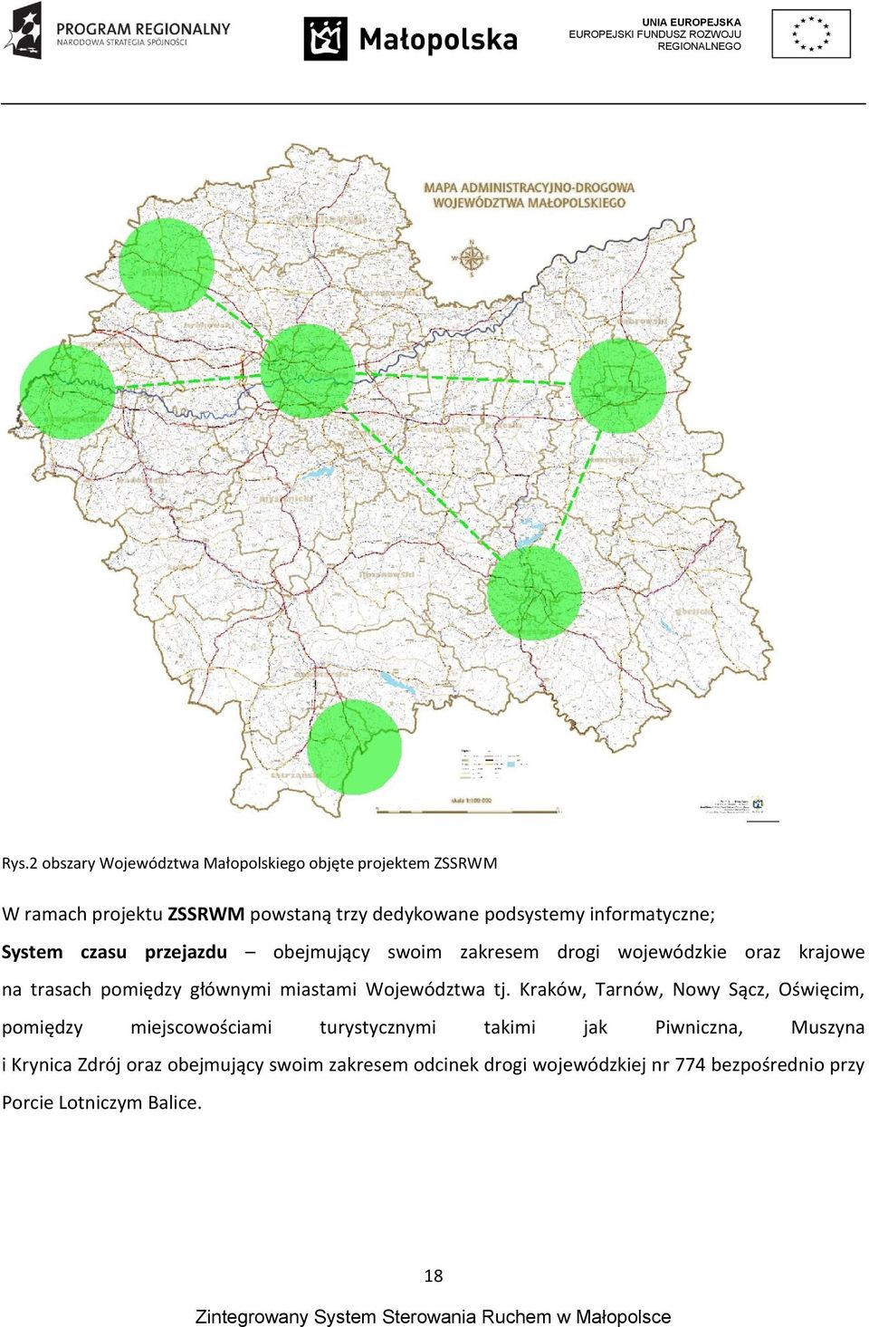 miastami Województwa tj.